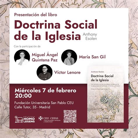 Presentaci N Del Libro Doctrina Social De La Iglesia