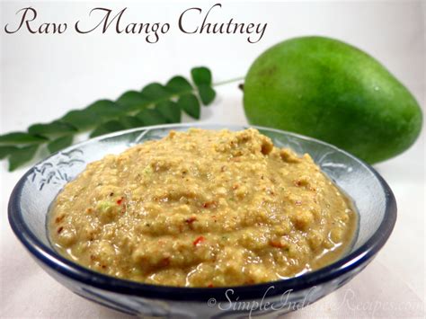 Pacha Manga Thogayal Raw Mango Chutney Simple Indian Recipes