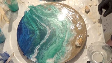 Easy Epoxy Resin Beach Art Using Real Sand Sue Findlay Designs Beach Art Diy Resin Art