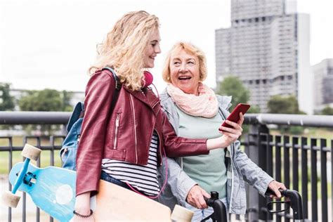 Premium Photo Grandmother And Granddaughter Having Fun Together