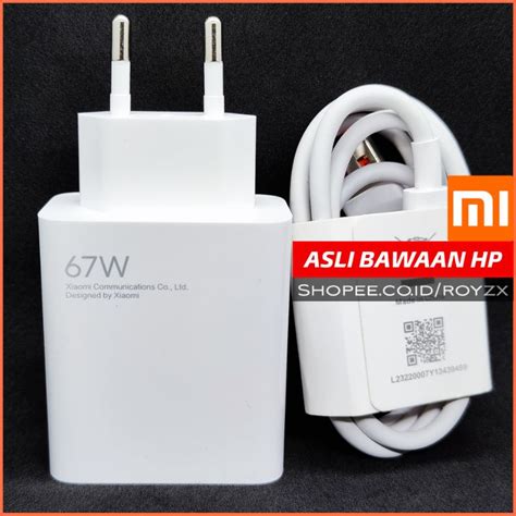 Jual Charger Cas 67 Watt Xiaomi Redmi Note 11 Pro Poco X3 Gt MI 11t