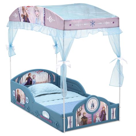 Disney Frozen II Plastic Sleep and Play Toddler Bed with Canopy by ...