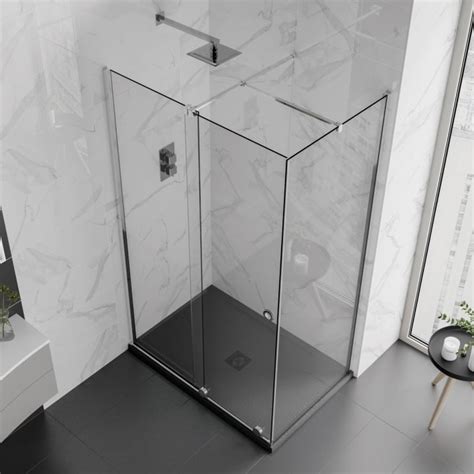 Aquadart Rolla 8 Sliding Shower Door With Optional Side Panel