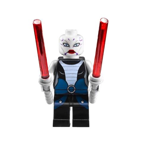 LEGO Asajj Ventress With 2 Red Lightsabers With Special Handle Included