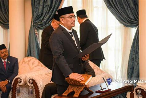 Adun Pelangai Angkat Sumpah Exco Pahang Yang Baharu