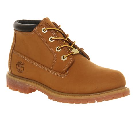 Womens Timberland Nellie Chukka Double Waterproof Boot Wheat Nubuck