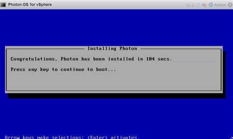 Installing The Iso Image For Photon Os