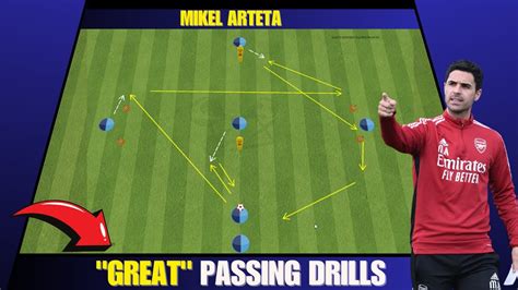 🎯 Excellent High Intensity Passing Drills Mikel Arteta Youtube