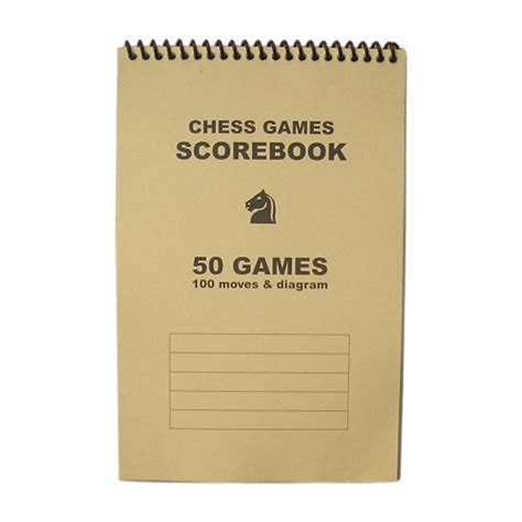 YOLOKE Chess Scorebook With 100 Games Premium Chess Notation Book For