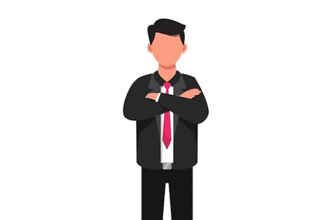 Premium Vector Business Flat Cartoon Style Drawing Of Businessman