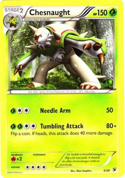 Serebii Net Pok Mon Card Database Kalos Starter Set Chesnaught