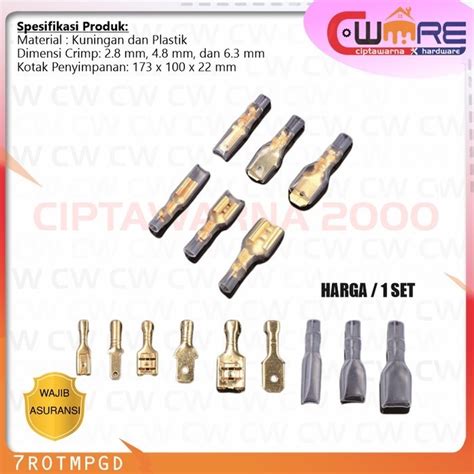 Jual Sambungan Kabel Terminal Crimp Skun Insuled Konektor Connector