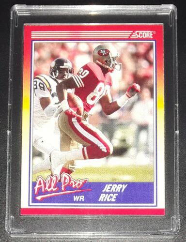 Jerry Rice San Francisco Ers Score All Pro Nfl Football Card