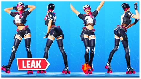 FORTNITE LEAKED DERBY DYNAMO SKIN SHOWCASED WITH ALL HOT DANCE EMOTES