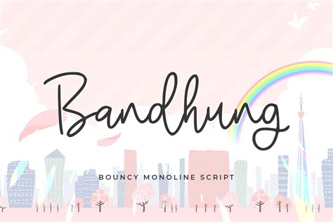 Bandhung Font By Abodaniel Creative Fabrica