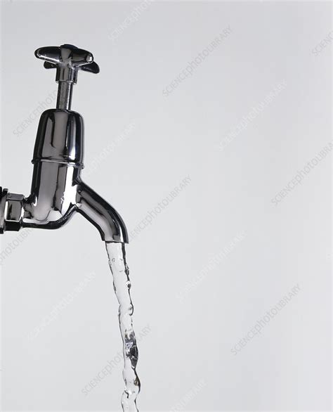 Water Flowing From A Tap Stock Image H130 0151 Science Photo Library