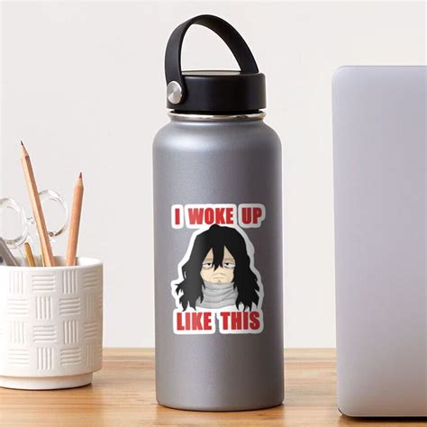 Aizawa Shouta Eraserhead I Woke Up Like This Chibi Bnha Mha Sticker