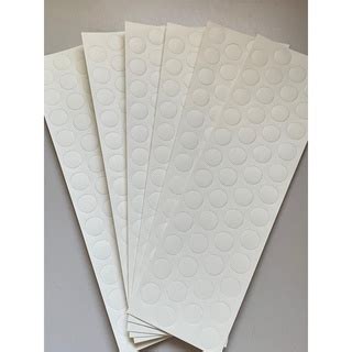 Tapa Furo Adesivo Pvc BRANCO Tx13mm 100 Cartelas 50 Tapa Furos Em Cada