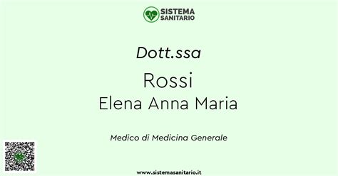 Dottssa Rossi Elena Anna Maria Medico Di Base A Rosate Mi