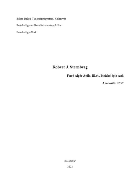 Robert J. Sternberg | PDF