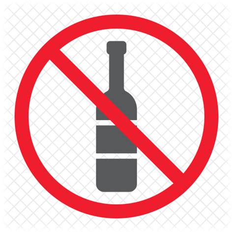 No Alcohol Icon Download In Flat Style