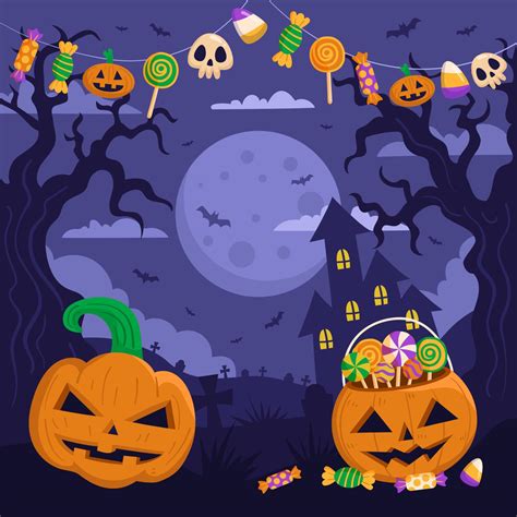 Trick or Treat Halloween Event Background 11426366 Vector Art at Vecteezy