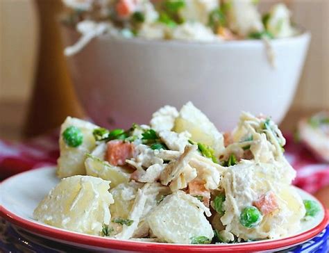 Chicken Potato Salad With Apple Appetizer Girl Recipe Potato