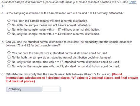 Solved A Random Sample Is Drawn From A Population With Mean Chegg