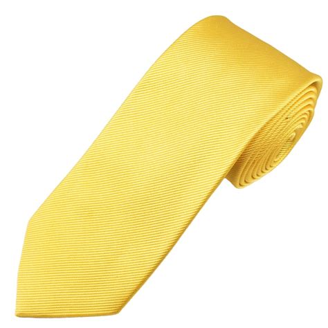 Plain Lemon Yellow Men S Silk Tie From Ties Planet UK