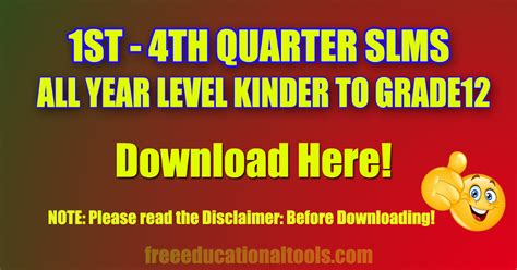 DepEd 3rd Quarter To 4th Quarter Self Learning Modules All Year Level