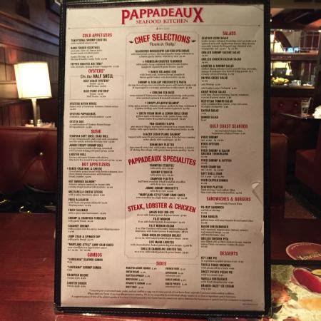 Pappadeaux Seafood Kitchen Houston Tx Menu | Besto Blog