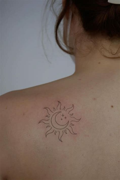 Amazing Small Sun And Moon Tattoo Ideas Dope Tattoos Pretty Tattoos