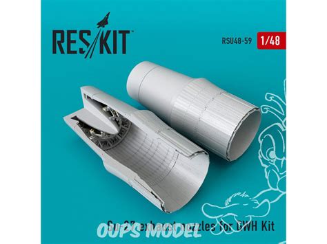 ResKit kit d amelioration Avion RSU48 0059 Tuyère Su 27 pour kit GWH 1