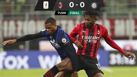 Ac Milan E Inter No Se Hacen Da O En La Final De Ida De La Copa Italia