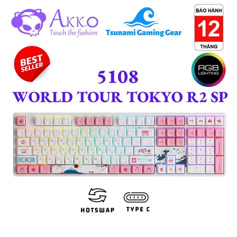 Mua Bàn phím cơ AKKO 5108 World Tour Tokyo R2 SP RGB Hotswap Foam