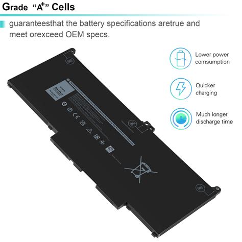 MXV9V Battery For Dell Latitude 5300 5310 7300 7400 7 6V 60Wh 5VC2M