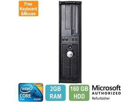 Refurbished Dell Optiplex 380 Desktop Intel Core2duo2gb Ram 160gb Hdd Win 10