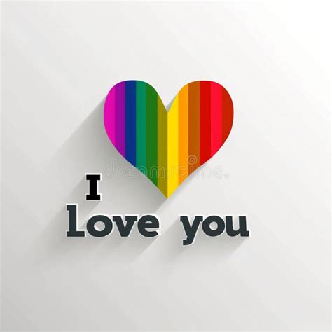 Heart In Rainbow Colors Of Lgbt Flag On White Background Symbol Of Gay Lesbian Bisexual And
