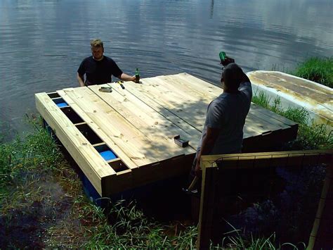 Floating Dock With Barrels Updated Floating Dock Plans Floating