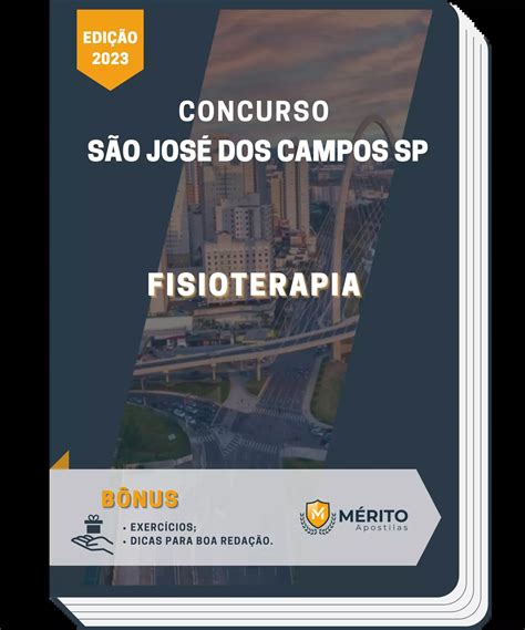 Apostila Fisioterapia Concurso São José dos Campos SP 2023 Mérito