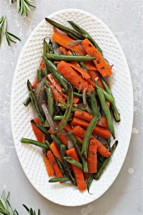 Roasted Green Beans And Carrots Cook Nourish Bliss