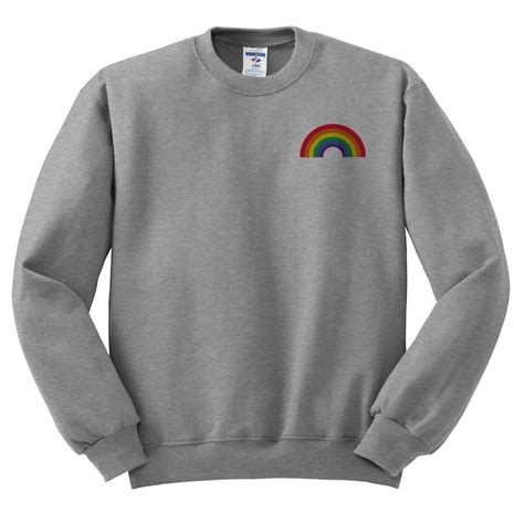 Rainbow Pocket Pride Sweatshirt Unisex Gay Pride Sweater Etsy