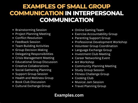 Small Group Communication