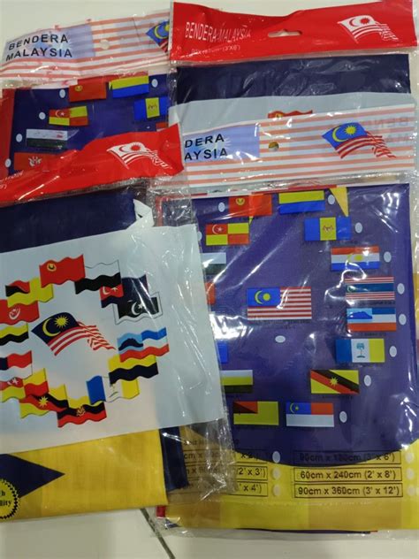 High Quality Bendera Malaysia National Flag Merdeka 90x180cm Stock Clearance, Hobbies & Toys ...