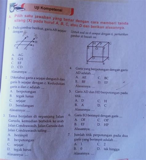 Soal Matematika Kelas 4 Tentang Garis Soal Hubungan Antar Garis Kls 4 Sd Jawabanku Id