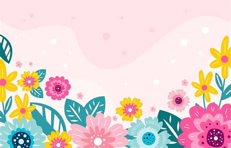 Blooming Flower Colorful Doodle Background 2889456 Vector Art at Vecteezy