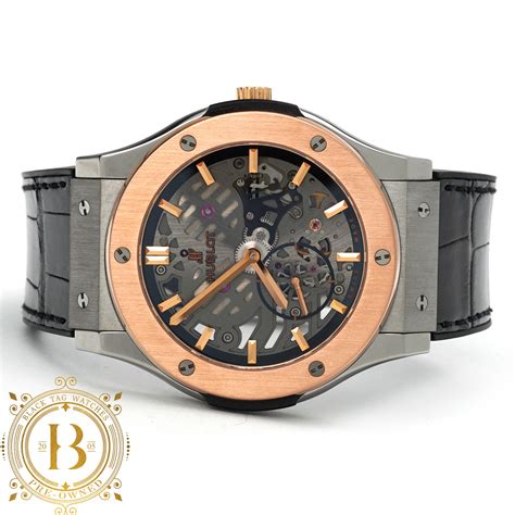 Hublot Classic Fusion Ultra Thin Titanium Gold 515 No 0170 Lr For 10 500 • Black Tag Watches