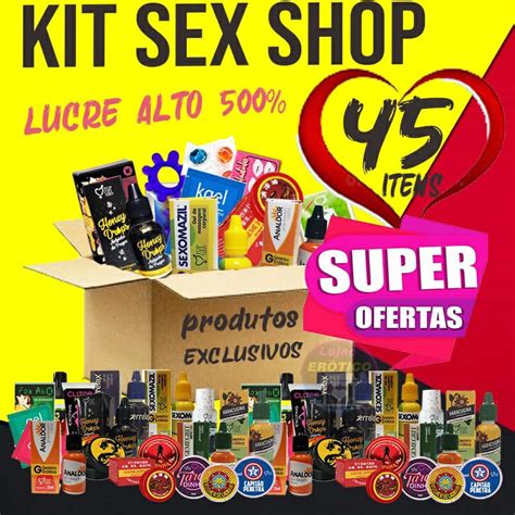 Kit Sex Shop 45 Produtos Eróticos E Sexy Top Escorrega O Preço