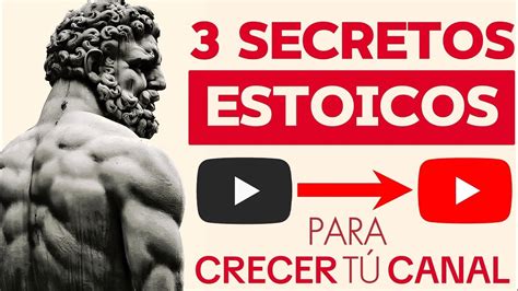 Cómo Crecer En Youtube con 3 Secretos Estoicos En 1 Minuto