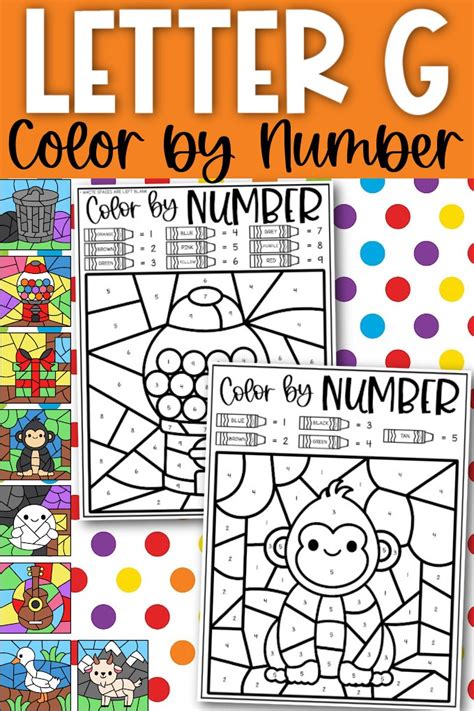 Letter I Color By Number Coloring Sheets